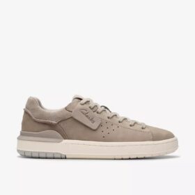 Sneakers da uomo Courtlite2 Run in nabuk grigio | Clark’s