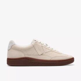 Sneakers da uomo Craft Rally Ace in pelle scamosciata bianco sporco