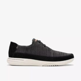 Sneakers da uomo Easeway Lace nere con combinazione di materiali