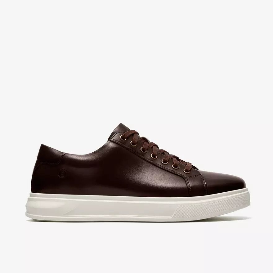 Sneakers da uomo Goswell Tie in pelle marrone Sneakers da uomo Goswell Tie in pelle marrone