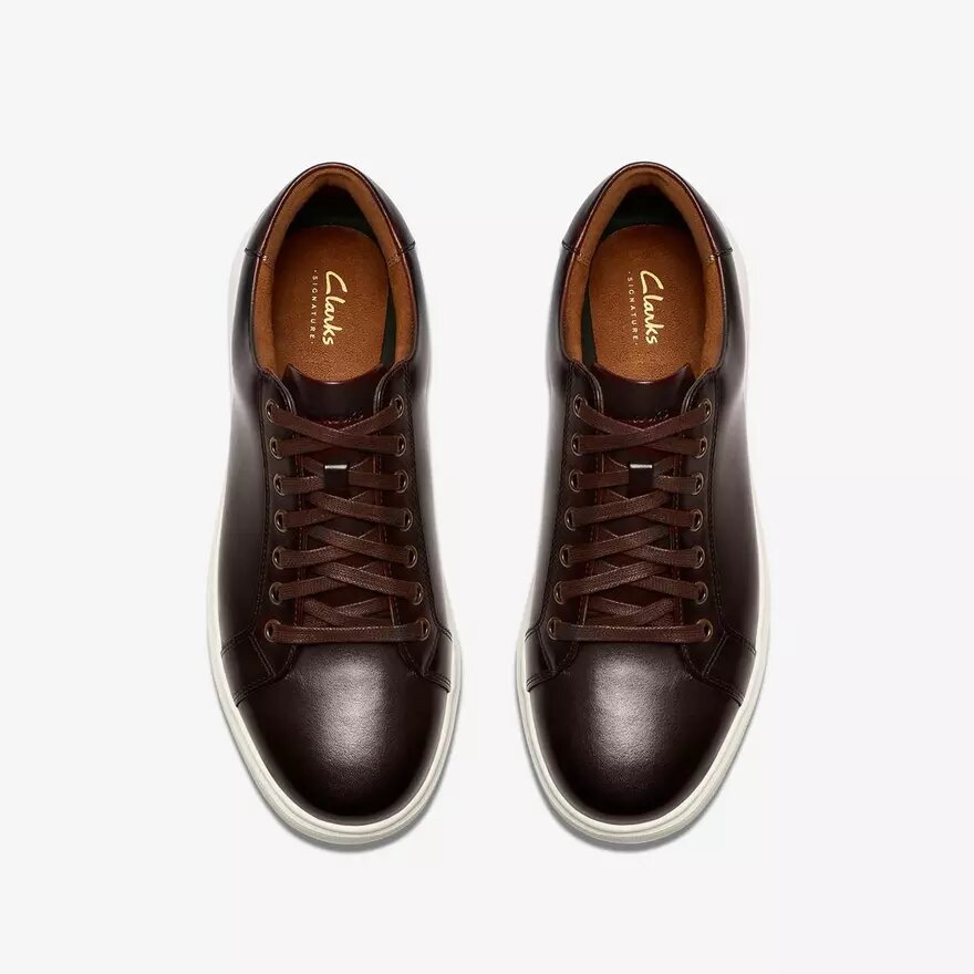 Sneakers da uomo Goswell Tie in pelle marrone Sneakers da uomo Goswell Tie in pelle marrone