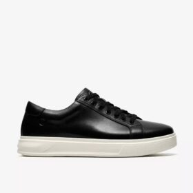 Sneakers da uomo Goswell Tie in pelle nera