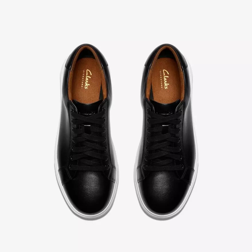Sneakers da uomo Goswell Tie in pelle nera Sneakers da uomo Goswell Tie in pelle nera