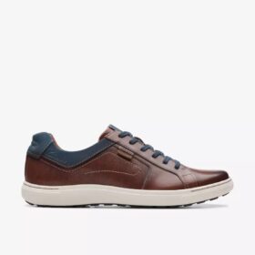 Sneakers da uomo Mapstone Lace in pelle color mogano