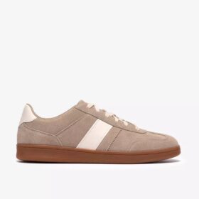 Sneakers Seco Speed da uomo in pelle scamosciata color sabbia scura