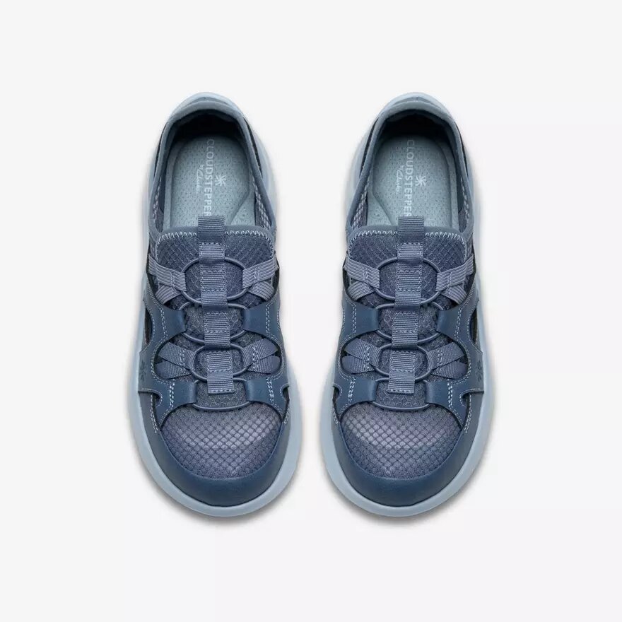 Solevana Step blu-grigio da donna, Slip-on senza lacci Solevana Step blu-grigio da donna, Slip-on senza lacci