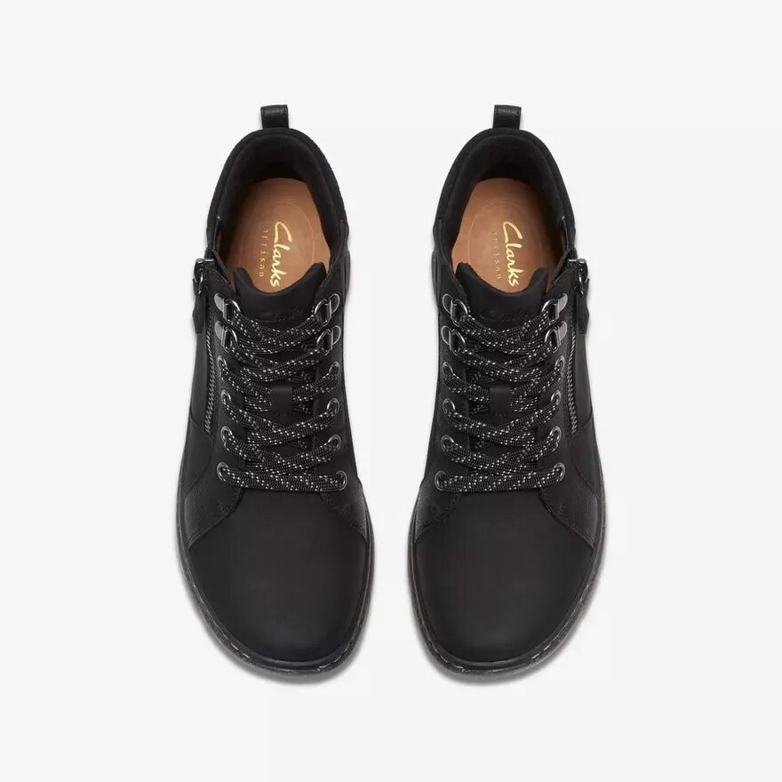 Stivaletti Chelsea da donna Orlene Top in pelle nera impermeabile Stivaletti Chelsea da donna Orlene Top in pelle nera impermeabile