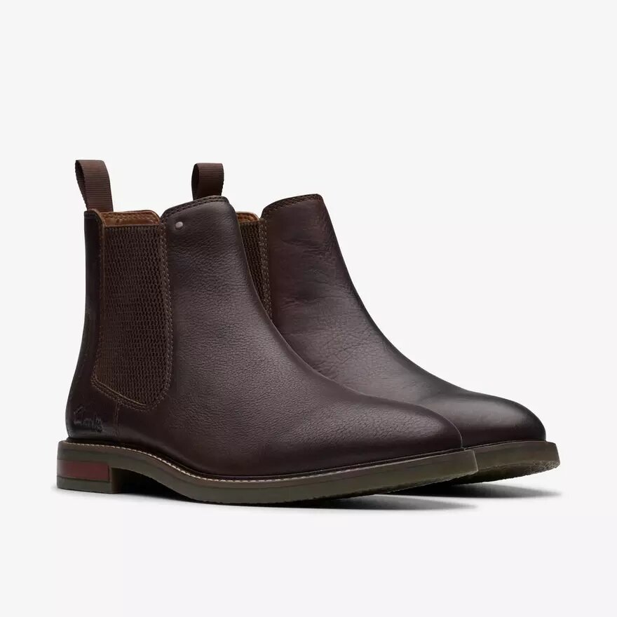 Stivaletti Chelsea Jaxen Easy marroni martellati da uomo Stivaletti Chelsea Jaxen Easy marroni martellati da uomo