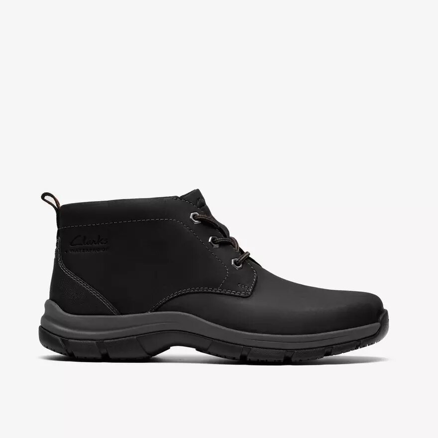 Stivaletti Chukka da uomo in pelle nera Stivaletti Chukka da uomo in pelle nera