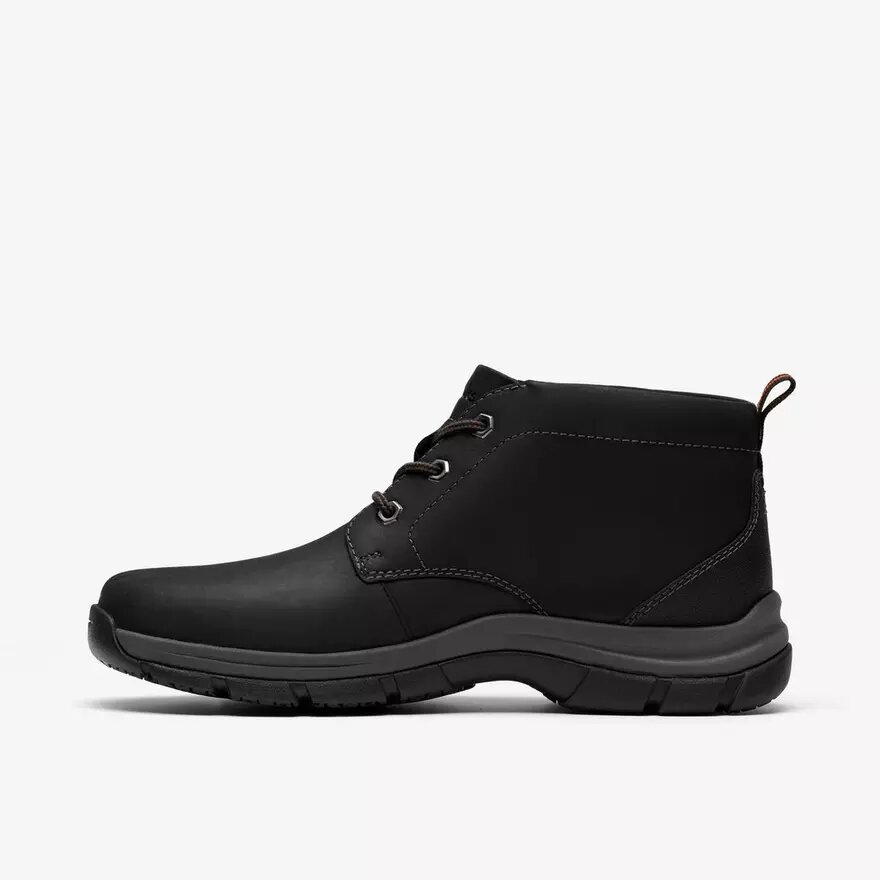 Stivaletti Chukka da uomo in pelle nera Stivaletti Chukka da uomo in pelle nera