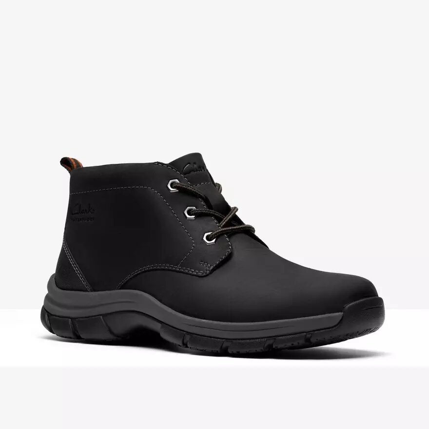 Stivaletti Chukka da uomo in pelle nera Stivaletti Chukka da uomo in pelle nera