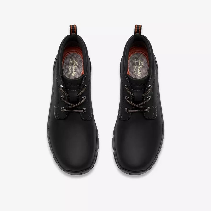Stivaletti Chukka da uomo in pelle nera Stivaletti Chukka da uomo in pelle nera