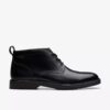 Stivaletti Chukka da uomo in pelle nera Us Stivaletti Chukka da uomo in pelle nera Us
