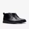 Stivaletti Chukka da uomo in pelle nera Us Stivaletti Chukka da uomo in pelle nera Us