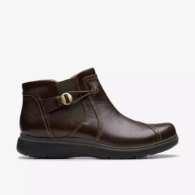 Stivaletti da donna Certina Joy in pelle marrone scuro