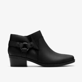 Stivaletti da donna Danyelle Gema in pelle oleata nera