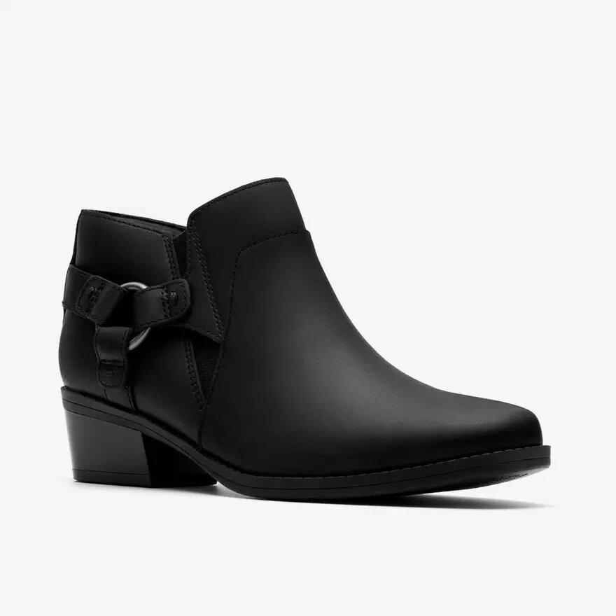 Stivaletti da donna Danyelle Gema in pelle oleata nera Stivaletti da donna Danyelle Gema in pelle oleata nera