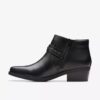Stivaletti da donna Danyelle Wish in pelle nera