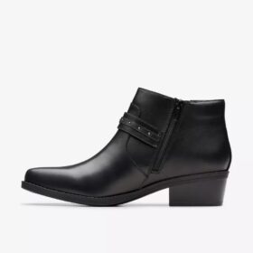 Stivaletti da donna Danyelle Wish in pelle nera
