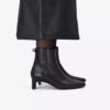 Stivaletti da donna Edina Up in pelle nera Stivaletti da donna Edina Up in pelle nera