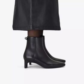 Stivaletti da donna Edina Up in pelle nera