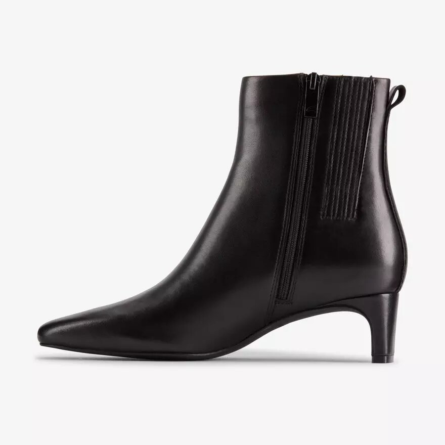 Stivaletti da donna Edina Up in pelle nera Stivaletti da donna Edina Up in pelle nera