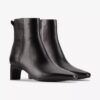Stivaletti da donna Edina Up in pelle nera Stivaletti da donna Edina Up in pelle nera