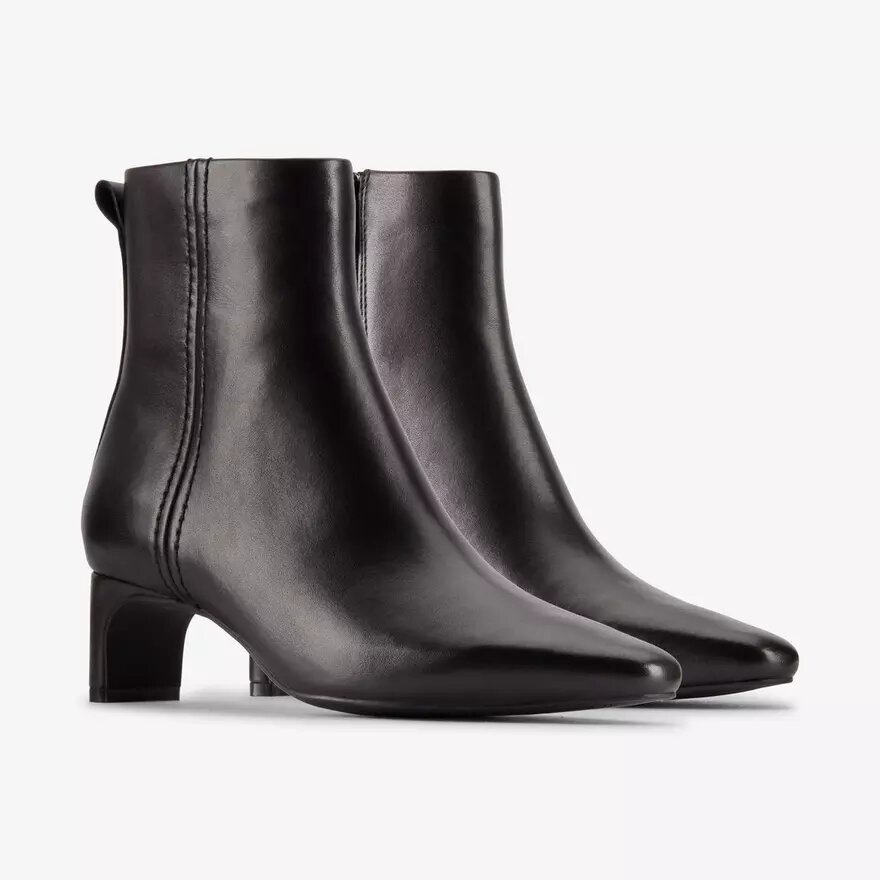 Stivaletti da donna Edina Up in pelle nera Stivaletti da donna Edina Up in pelle nera