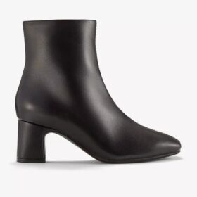 Stivaletti da donna Fernie Zip in pelle nera