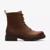 Stivaletti da donna modello Orinoco3 in pelle color noce