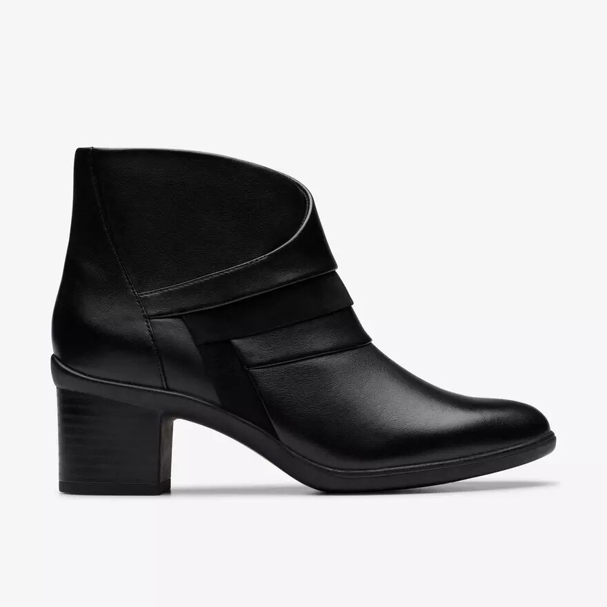 Stivaletti da donna Shaya Sky in pelle nera Stivaletti da donna Shaya Sky in pelle nera