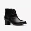 Stivaletti da donna Shaya Sky in pelle nera Stivaletti da donna Shaya Sky in pelle nera