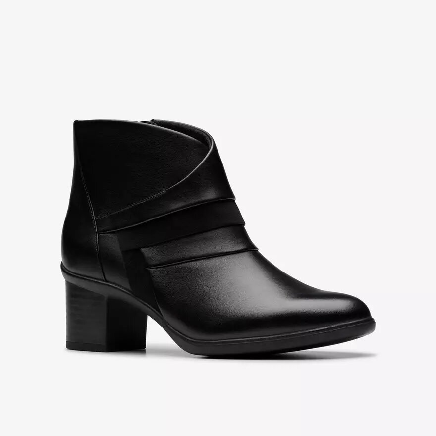Stivaletti da donna Shaya Sky in pelle nera Stivaletti da donna Shaya Sky in pelle nera