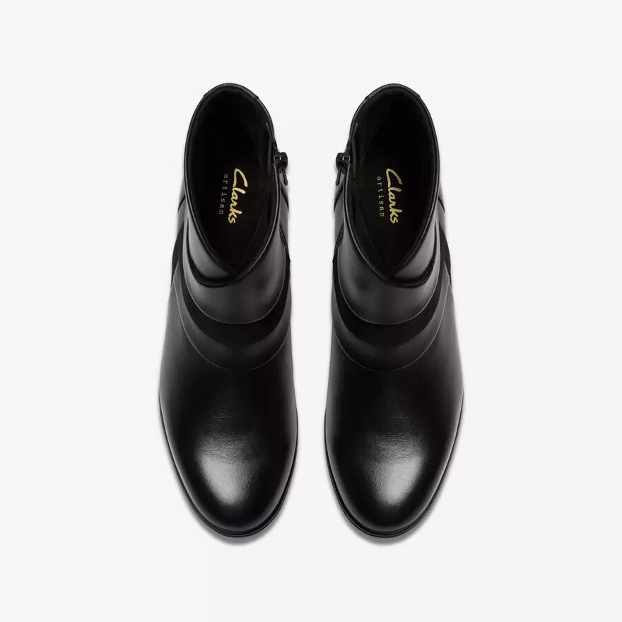 Stivaletti da donna Shaya Sky in pelle nera Stivaletti da donna Shaya Sky in pelle nera
