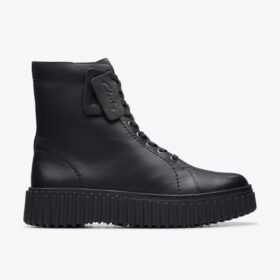 Stivaletti da donna Torhill Rise in pelle nera (USA)