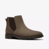 Stivaletti da uomo Emmet Easy in pelle scamosciata color pietra Stivaletti da uomo Emmet Easy in pelle scamosciata color pietra