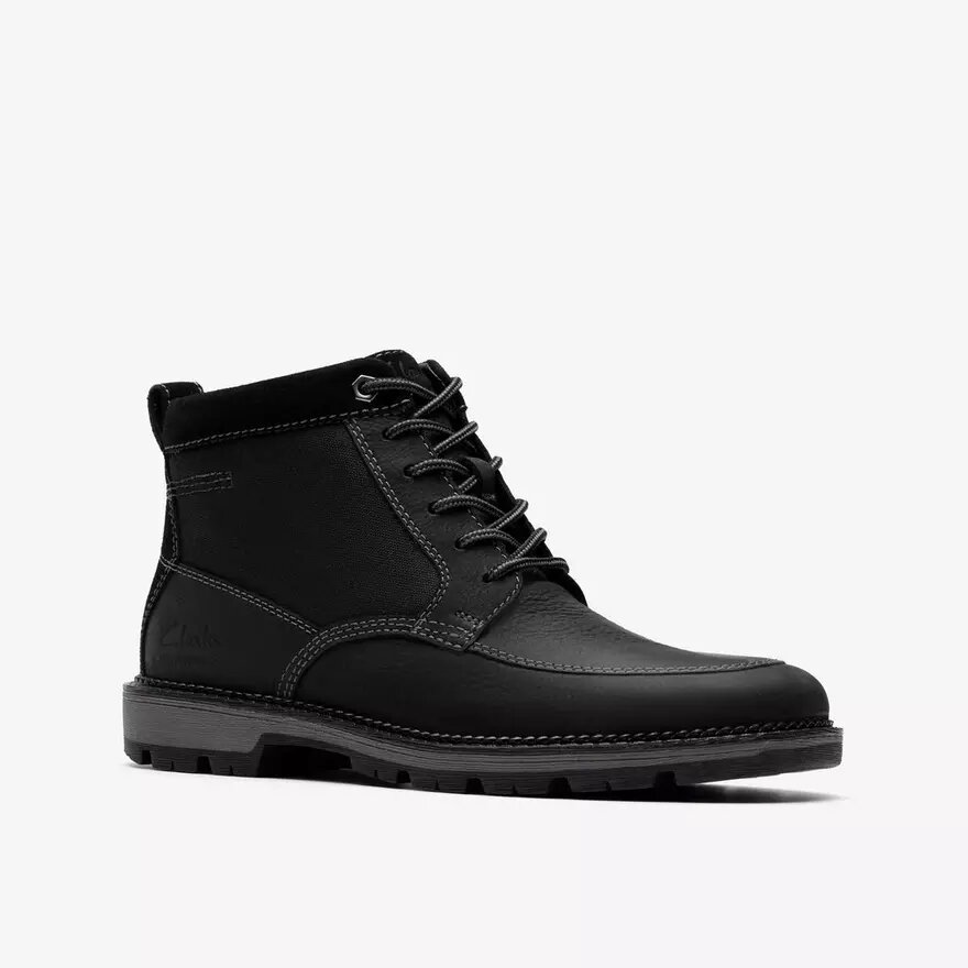 Stivaletti da uomo Maplewalk Rise in pelle nera Stivaletti da uomo Maplewalk Rise in pelle nera
