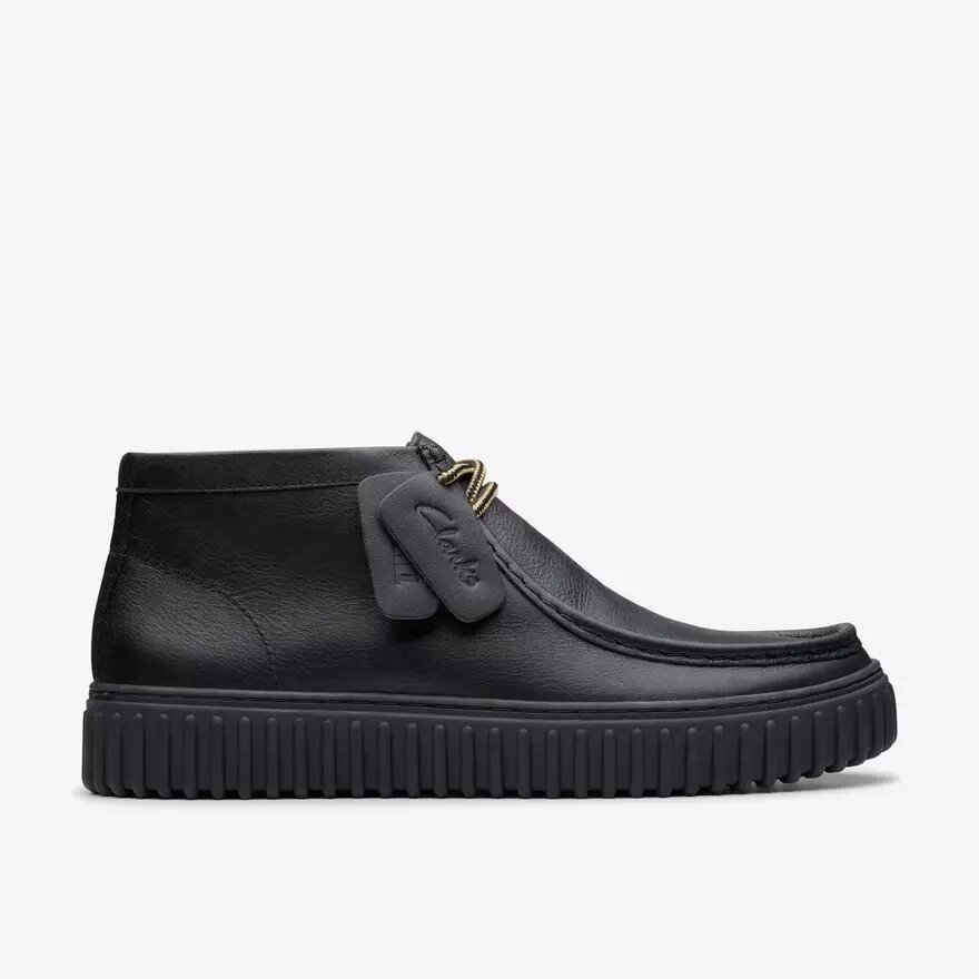 Stivaletti da uomo Torhill Hi in pelle nera Stivaletti da uomo Torhill Hi in pelle nera