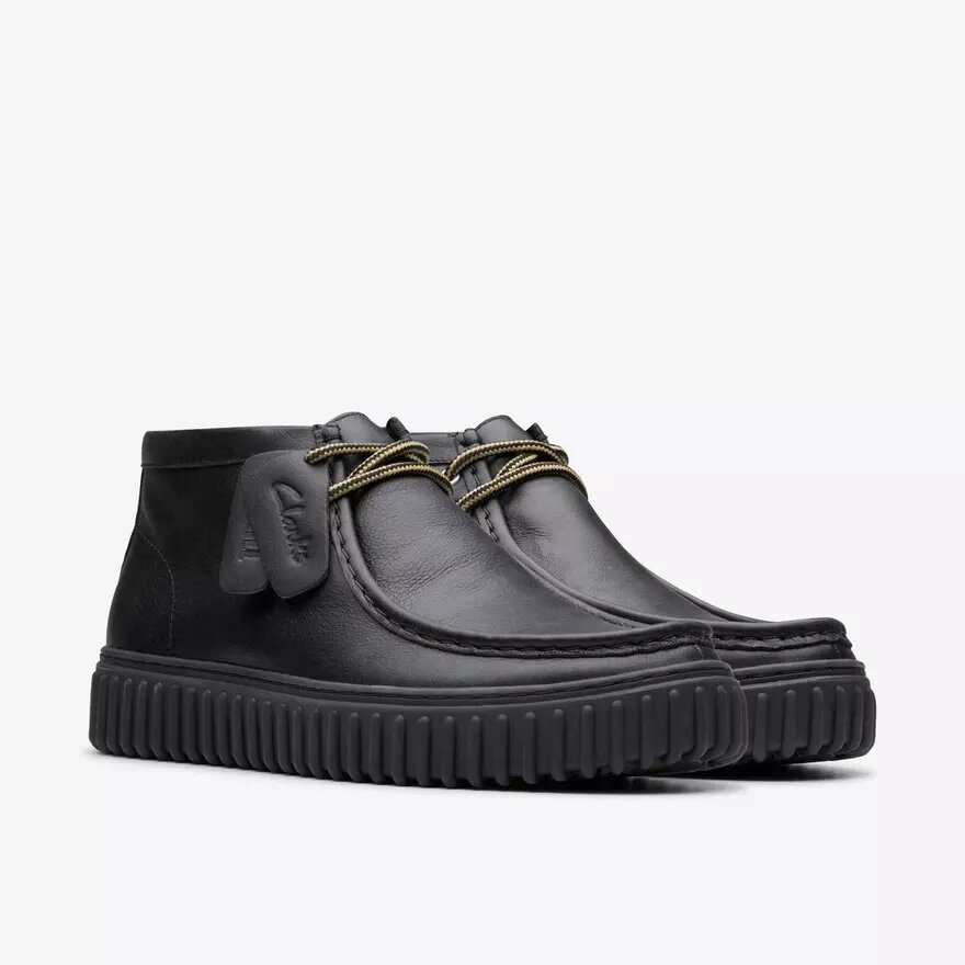 Stivaletti da uomo Torhill Hi in pelle nera Stivaletti da uomo Torhill Hi in pelle nera