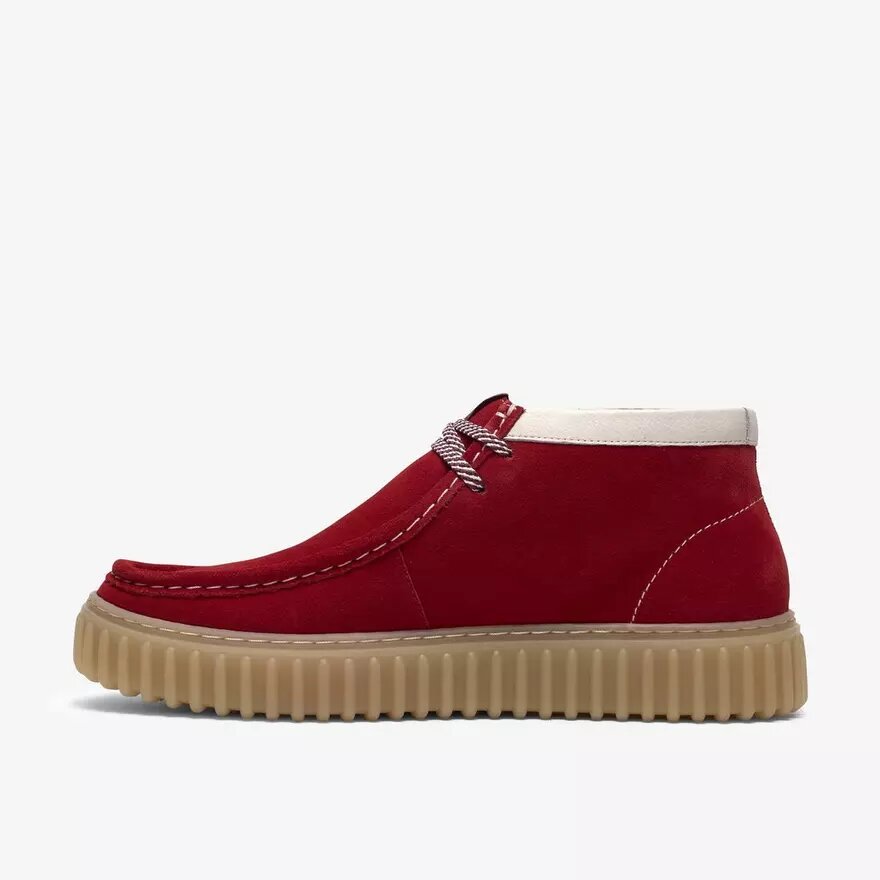 Stivaletti da uomo Torhill Hi in pelle scamosciata rossa Stivaletti da uomo Torhill Hi in pelle scamosciata rossa