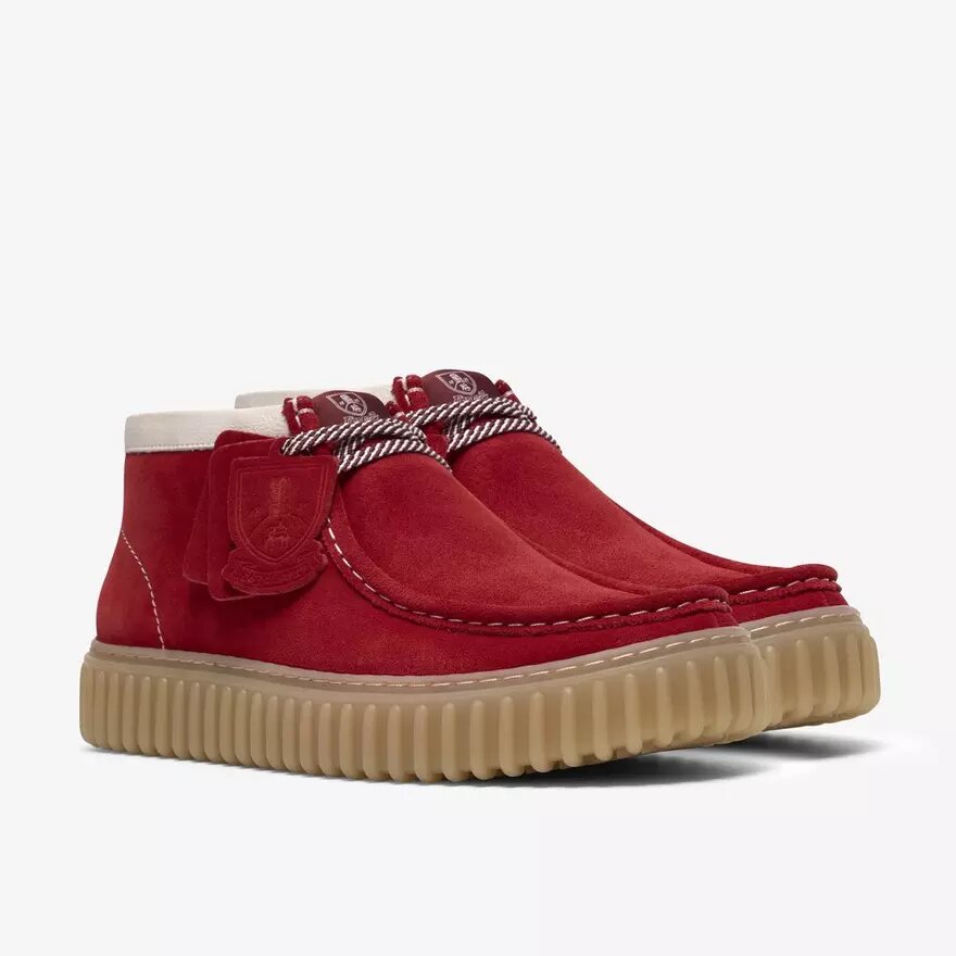 Stivaletti da uomo Torhill Hi in pelle scamosciata rossa Stivaletti da uomo Torhill Hi in pelle scamosciata rossa