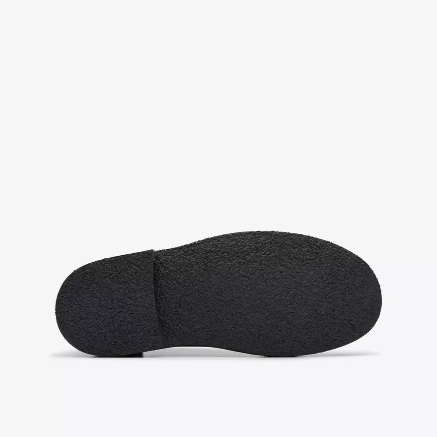 Stivaletti Desert Boot da ragazzo, modello più grande, in pelle scamosciata nera, taglie USA Stivaletti Desert Boot da ragazzo, modello più grande, in pelle scamosciata nera, taglie USA