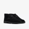Stivaletti Desert Boot da ragazzo, modello più grande, in pelle scamosciata nera, taglie USA Stivaletti Desert Boot da ragazzo, modello più grande, in pelle scamosciata nera, taglie USA