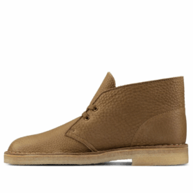 Stivaletti Desert boots in pelle “Dark Olive” 26157317