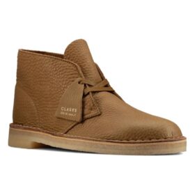 Stivaletti Desert boots in pelle “Dark Olive” 26157317