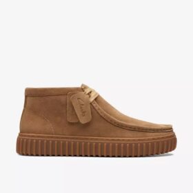Stivaletti Torhill Hi in pelle scamosciata color sabbia scura