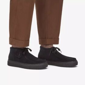 Stivaletti Torhill Hi in pelle scamosciata nera