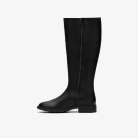 Stivali alti al ginocchio da donna Adalynn Hope in pelle nera Stivali alti al ginocchio da donna Adalynn Hope in pelle nera