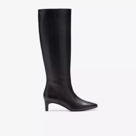Stivali alti al ginocchio da donna Edina Tall in pelle nera (USA) Stivali alti al ginocchio da donna Edina Tall in pelle nera (USA)