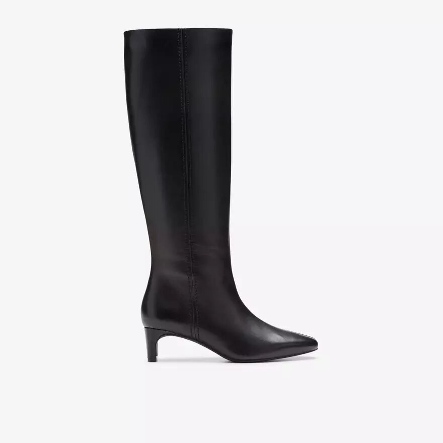 Stivali alti al ginocchio da donna Edina Tall in pelle nera (USA) Stivali alti al ginocchio da donna Edina Tall in pelle nera (USA)